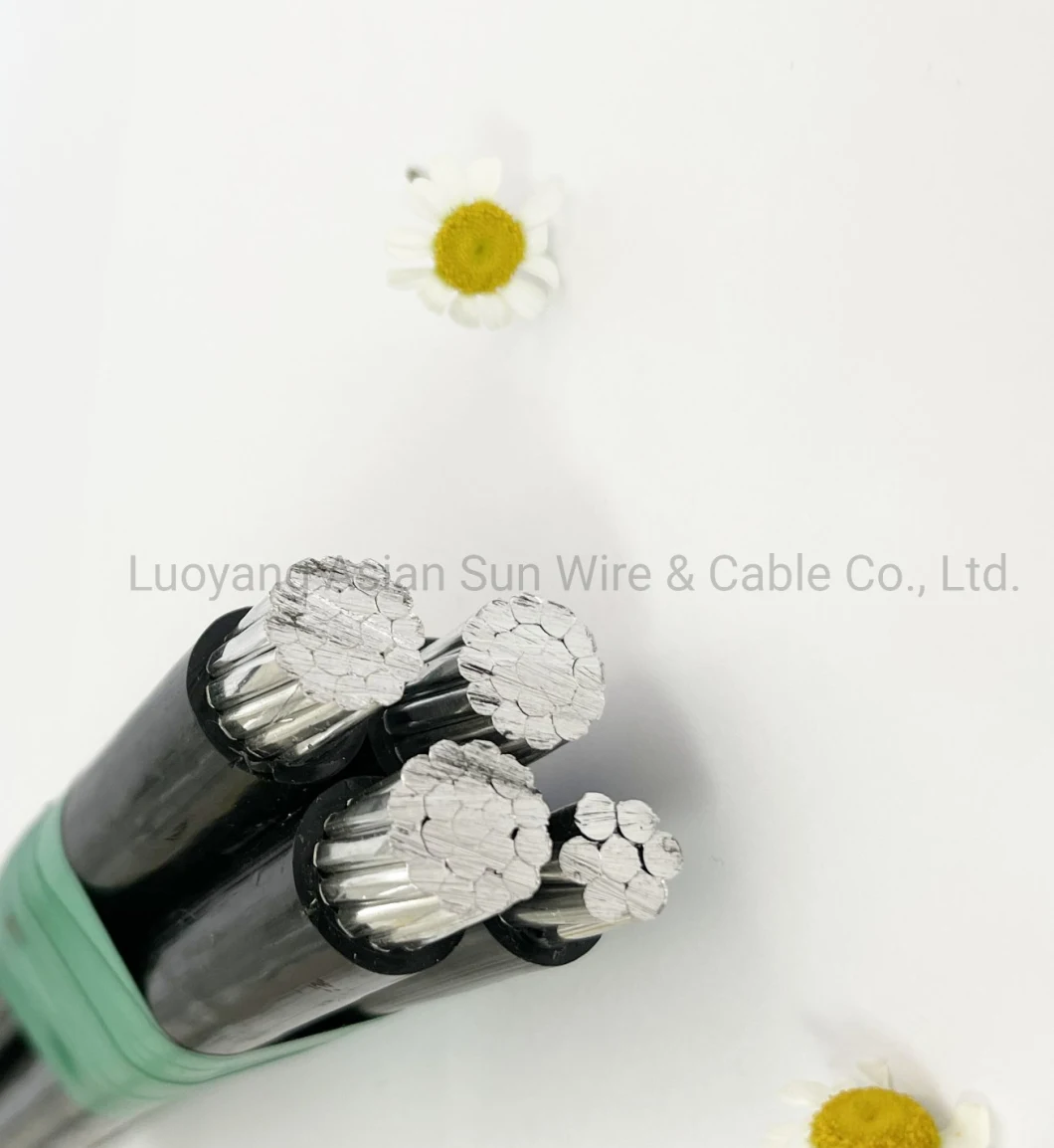 XLPE / PVC 단열재와 ABC 케이블 공기 번들형 케이블