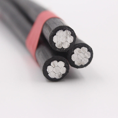 6 AWG 알루미늄 트립렉스 오버헤드 서비스 드롭 케이블 ASTM B-230 B-231