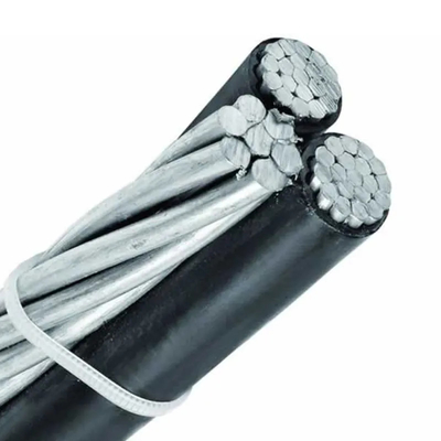 0.6/1kV 듀플렉스 트리플렉스 알루미늄 선도자 ABC 케이블 XLPE LDPE PVC 단열 오버헤드 알루미늄 프리 앙상블라도 와이어