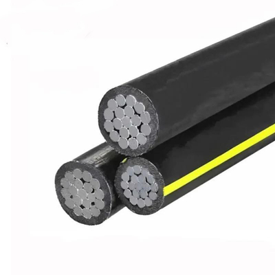 1KV PVC / XLPE / PE 단열 된 오버헤드 전기 송신 공기 융합 케이블