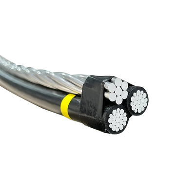 저전압 0.6/1kv XLPE/PVC 단열 공기 펀들 사양 다중 코어 와이어 오버헤드 ABC 케이블