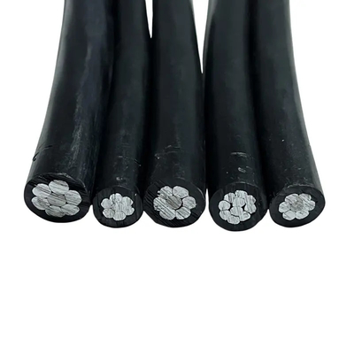 XLPE 단열 알루미늄 와이어 PVC 오버헤드 단계 케이블 모바일 전기 전력 케이블 제조업체
