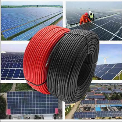 XLPE 태양광 PV 케이블 4mm2 ~ 16mm2 태양열 스테이션에 대한 구리 선도