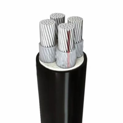 PVC 절연 PVC 외피 저전압 전력 케이블 4 코어 알루미늄/알루미늄 합금 도체 저전압 케이블