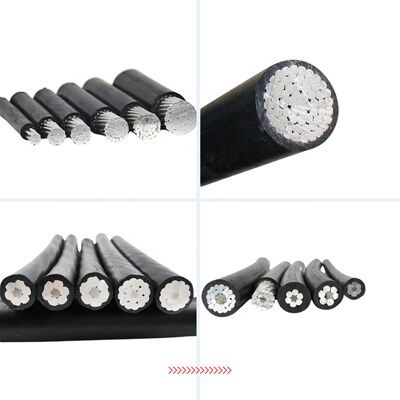 오버헤드 사용 0.6/1kV ABC-Aerial Bundled Cable 알루미늄 XLPE 단열 산업 광업 사용 IP68 등급 16mm 25mm 50mm