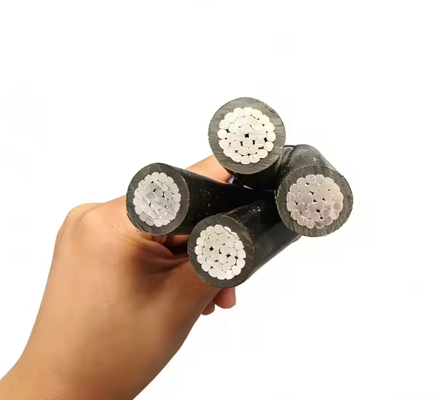 JKLYJ-1KV 4코어 스트랜드 오버헤드 단열 케이블 4*10/16/25 mm2 알루미늄 코어