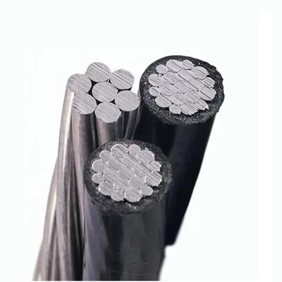 알루미늄 선도자 LV ABC 케이블 XLPE PE LDPE PVC 단열된 오버헤드 듀플렉스 트리플렉스 쿼드플렉스 서비스 드롭 케이블