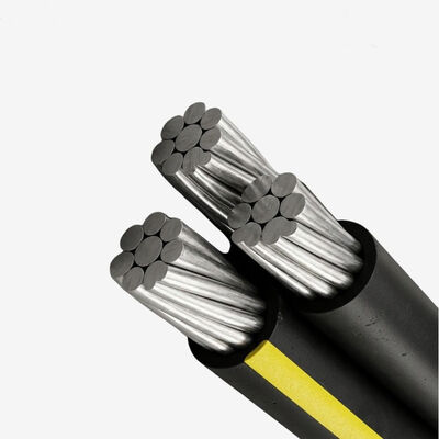 4X50mm2 4X95mm2 알루미늄 선도 케이블 XLPE/PVC/PE 단열 ABC 케이블 AAC AAAC 0.6/1kv 표준 공기 융합 선도